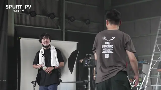 撮影現場の様子（SPURT PV メイキング）